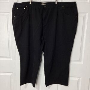 Women Within Black Jeans Plus Size 38W Petite Straight